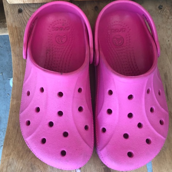 Crocs pink girls shoes sz J2 - Picture 1 of 5